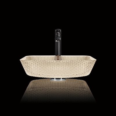 тщета Countertop длины 400mm тонет сосуд 105mm Bathroom квадратный
