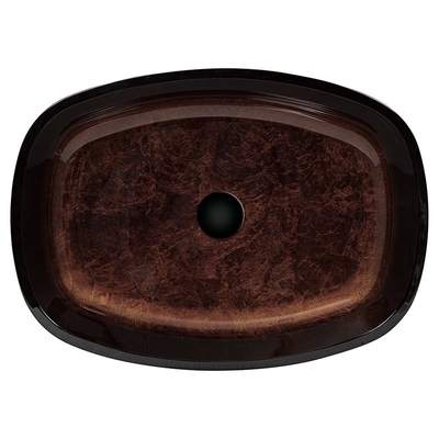 Countertop Russet Браун таза мытья руки современного дизайна винтажный большой прямоугольный