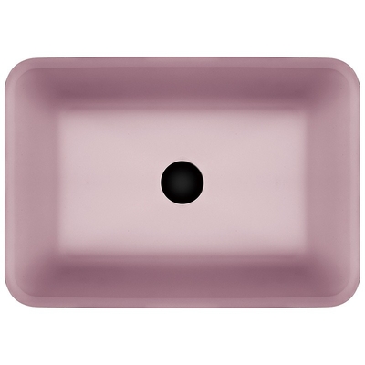 Стекло кисловочный Matt розовых тазов Countertop Bathroom прямоугольное закаленное
