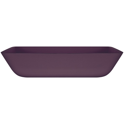 Countertop Matt прямоугольной раковины Bathroom сосуда кисловочный пурпурный стеклянный