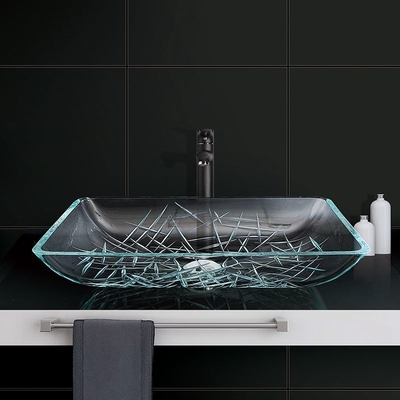 CNC гравируя ясность царапины тазов мытья Bathroom прямоугольную встречную верхнюю устойчивую супер