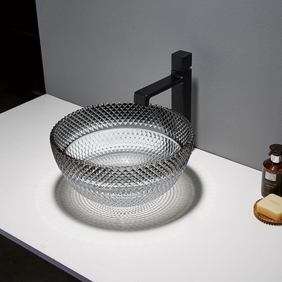 Круглая тщета Countertop тонет чернота современное 160mm градиента Bathroom сосуда