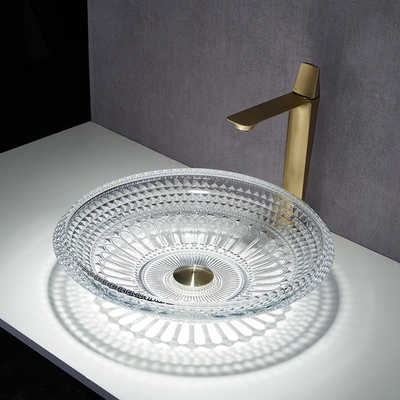 Шар таза мытья Bathroom над художественным против 450mm кристально ясное
