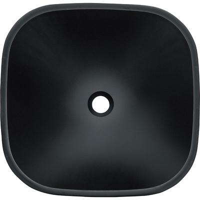 Countertop ржавчины кисловочной столешницы раковины Bathroom шара квадрата Matt черный закаленный стеклянный анти-