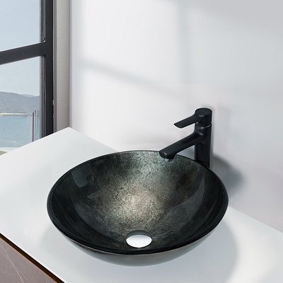 Круглая одиночная раковина Bathroom шара с тазом тщеты Countertop фольги классическим
