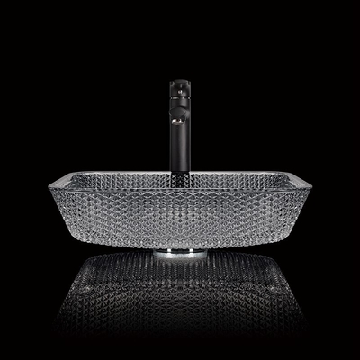 Цвет таза руки 12mm мытья Countertop 400mm толстый серый для столовой