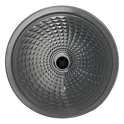Bathroom кругового Handmade сосуда тазов мытья Кристл стеклянный направляет форменный серый цвет дыма