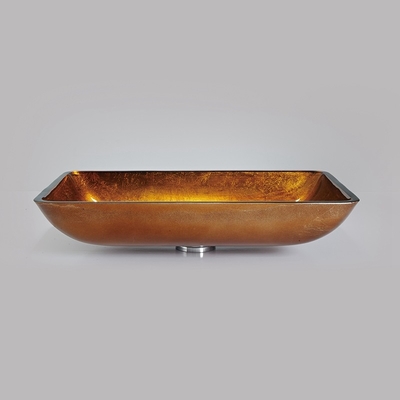 Countertop золота установил тазы мытья Bathroom приглаживает внутреннее и внешнее Handmade