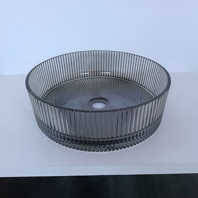 Серые нашивки таза мытья стекла цвета цилиндрические вертикальные Diecasting раковины таза Bathroom
